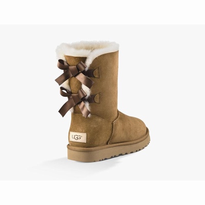 Botas UGG Bailey Bow II Mulher Marrom | PT-COZHG